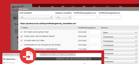 RSS – Feed mit pn.mail|mailingwork